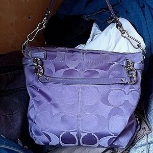 Coach purse purple
